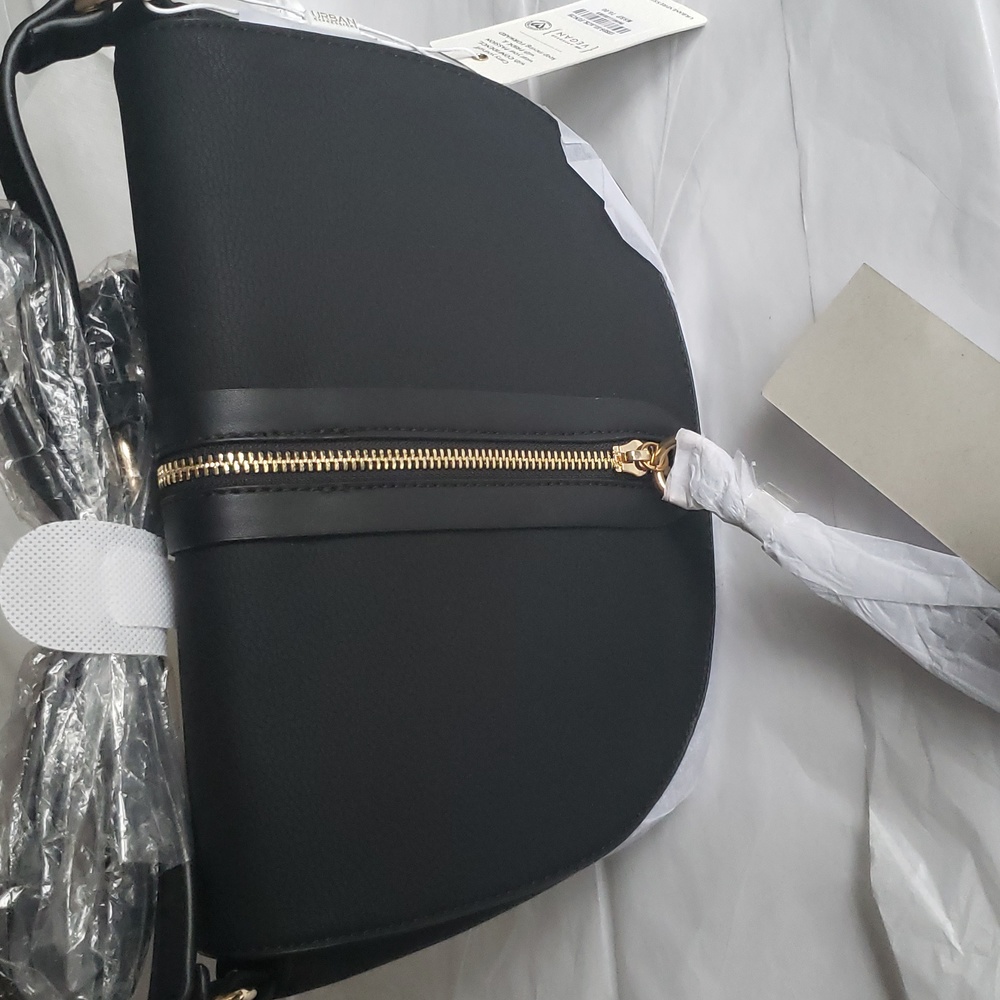 Urban Expressions NEW Bag Crossbody Handbag Vegan Leather BLACK Women's GIFT! - Picture 10 of 16